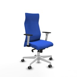Piqueras y Crespo Albacete dirección sincro bali azul brazos 1D blancos base blanca ruedas 65 engomadas
