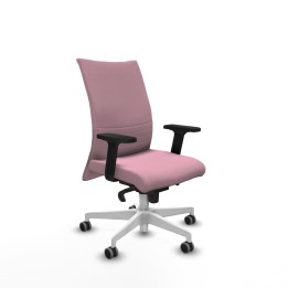 Piqueras y Crespo Albacete confidente sincro bali rosa brazos 2D base blanca ruedas 65mm engomadas