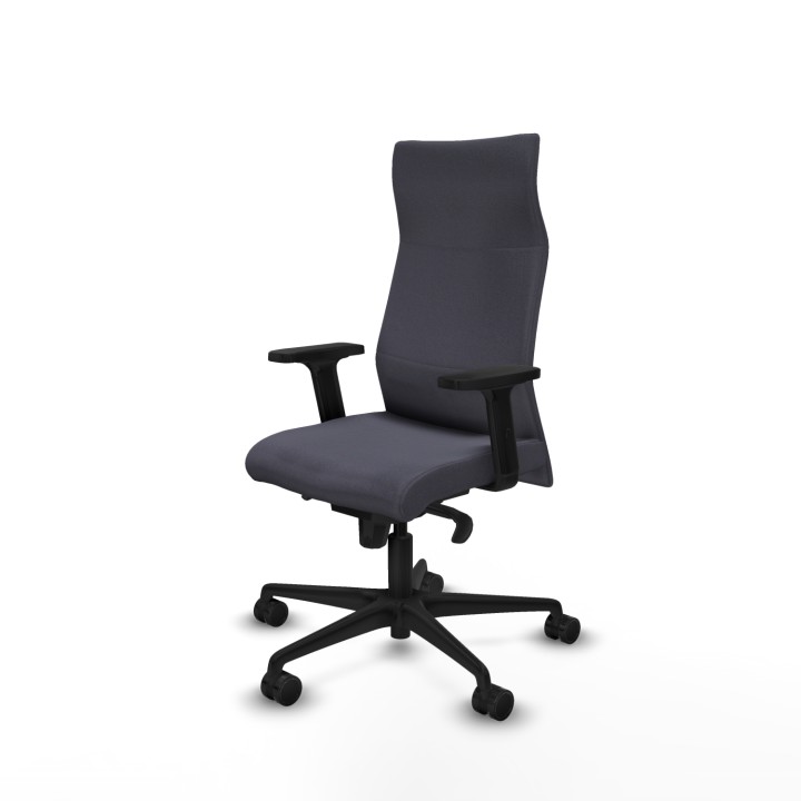 Piqueras y Crespo Albacete dirección sincro bali gris oscuro brazos 2D base nailon ruedas 65 nailon