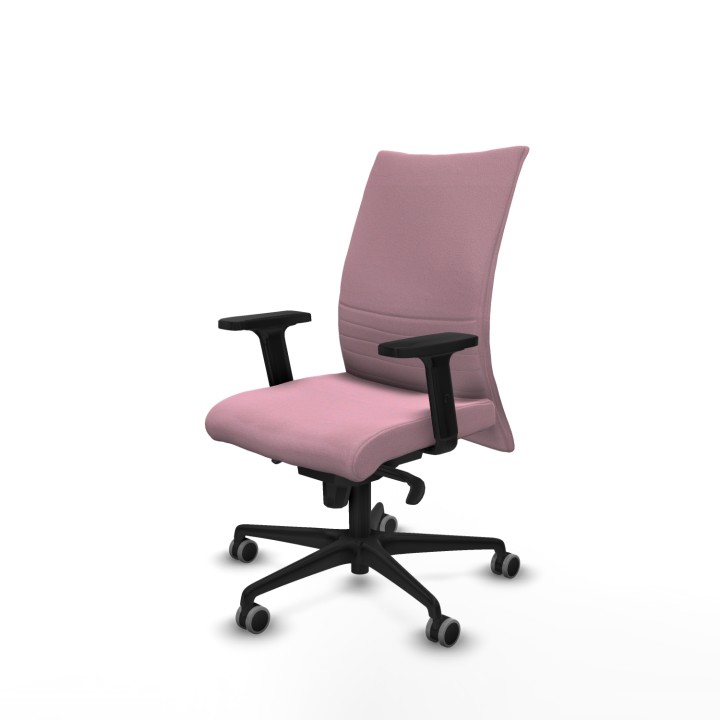 Piqueras y Crespo Albacete confidente sincro bali rosa brazos 2D base nailon ruedas 65mm engomadas