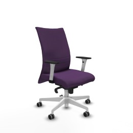 Piqueras y Crespo Albacete confidente sincro bali morado brazos 1D blancos base blanca ruedas 65mm engomadas