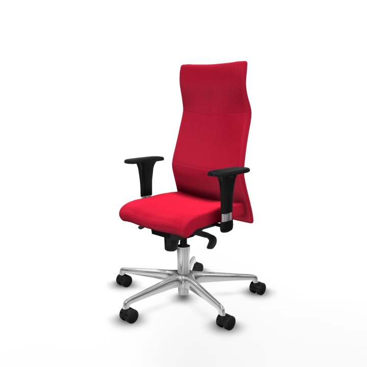 Piqueras y Crespo Albacete XL sincro bali rojo brazos 1D base aluminio ruedas 65 mm nailon