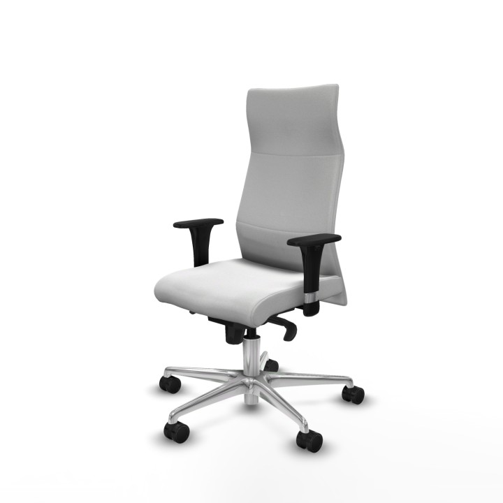Piqueras y Crespo Albacete XL sincro bali blanco brazos 1D base aluminio ruedas 65 mm nailon