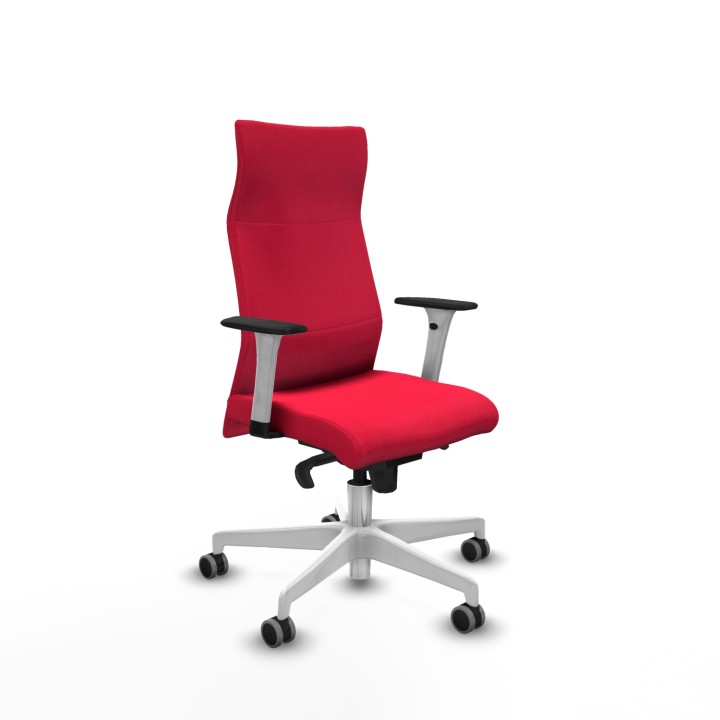 Piqueras y Crespo Albacete dirección sincro bali rojo brazos 1D blancos base blanca ruedas 65 engomadas