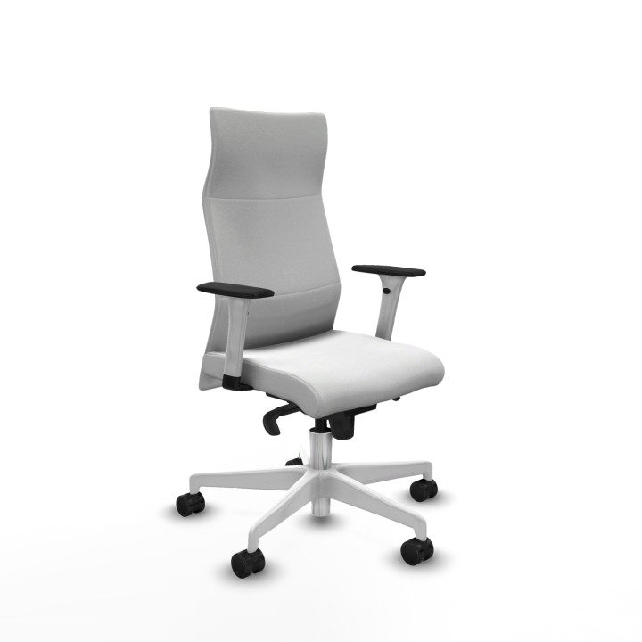 Piqueras y Crespo Albacete dirección sincro bali blanco brazos 1D blancos base blanca ruedas 65 nailon