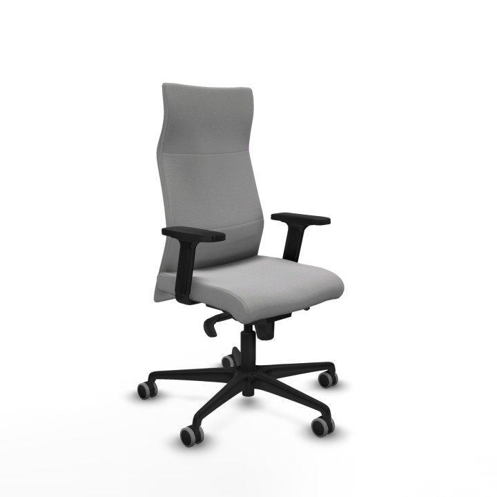 Piqueras y Crespo Albacete dirección sincro bali gris claro brazos 2D base nailon ruedas 65 engomadas