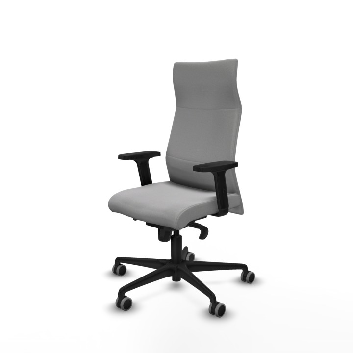 Piqueras y Crespo Albacete dirección sincro bali gris claro brazos 2D base nailon ruedas 65 engomadas