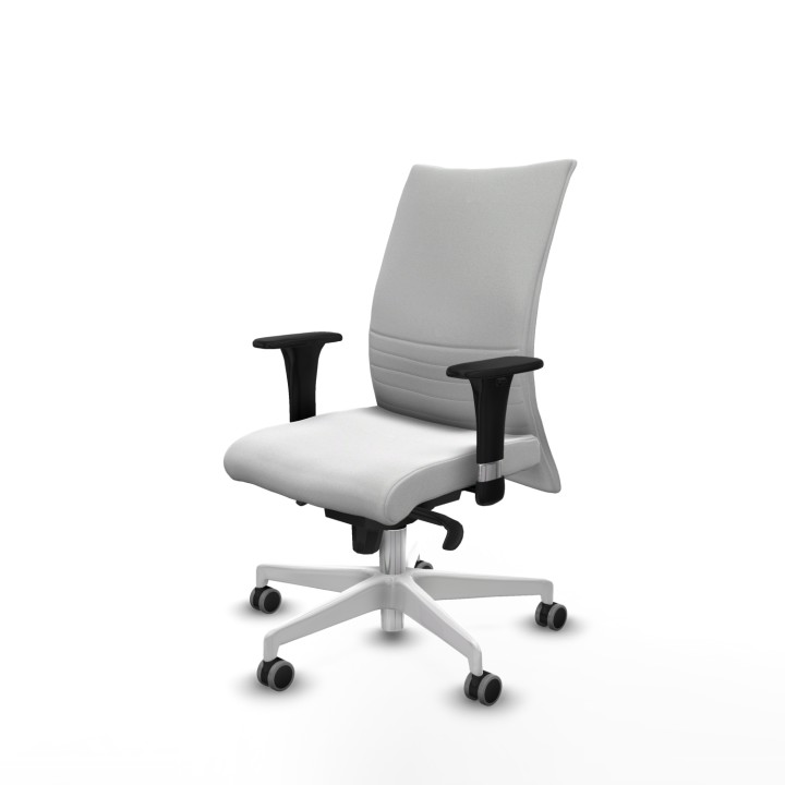 Piqueras y Crespo Albacete confidente sincro bali blanco brazos 1D base blanca ruedas 65mm engomadas