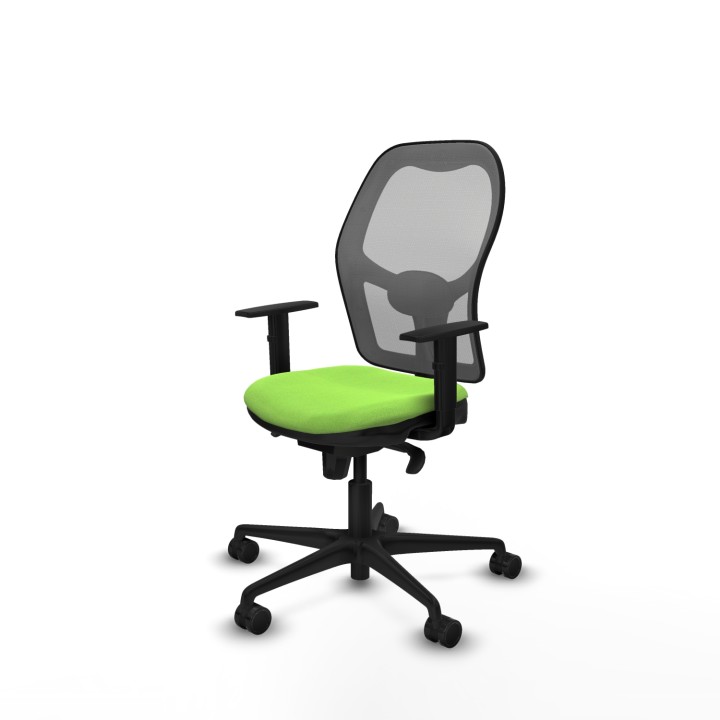 Piqueras y Crespo Jorquera sincro malla gris bali pistacho brazos 1D base nailon ruedas 65mm nailon