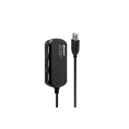 Lindy 42783 hub de interfaz 480 Mbit/s Negro