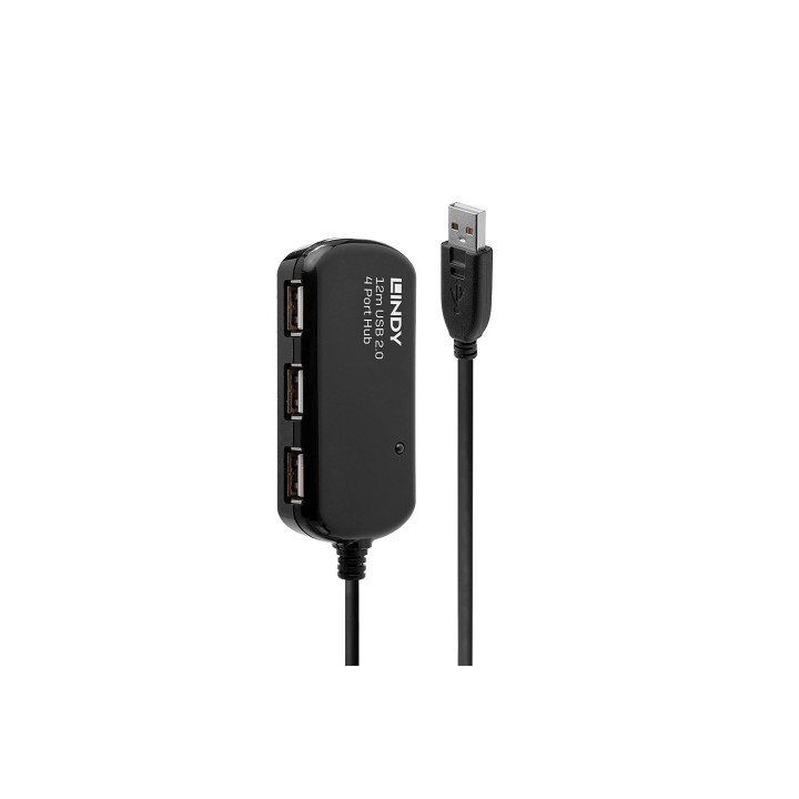 Lindy 42783 hub de interfaz 480 Mbit/s Negro