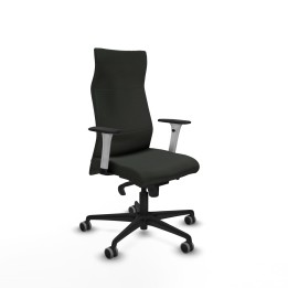 Piqueras y Crespo Albacete dirección sincro bali negro brazos 1D blancos base nailon ruedas 65 engomadas