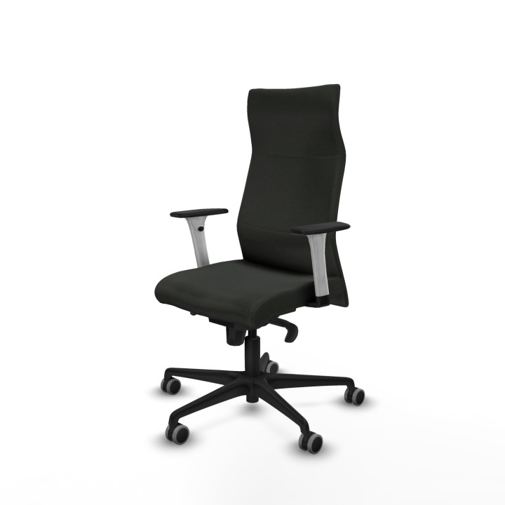 Piqueras y Crespo Albacete dirección sincro bali negro brazos 1D blancos base nailon ruedas 65 engomadas