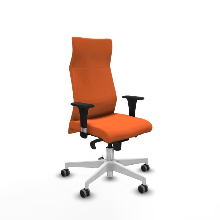 Piqueras y Crespo Albacete XL sincro bali naranja brazos 1D base blanca ruedas 65mm engomadas