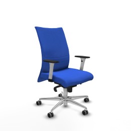 Piqueras y Crespo Albacete confidente sincro bali azul brazos 1D blancos base aluminio ruedas 65mm engomadas