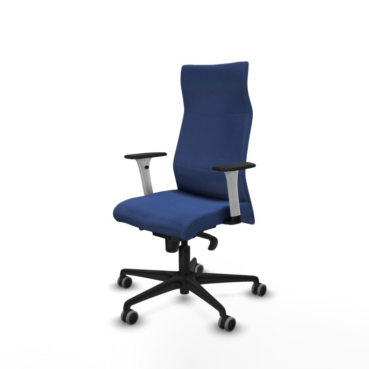 Piqueras y Crespo Albacete dirección sincro bali azul marino brazos 1D blancos base nailon ruedas 65 engomadas