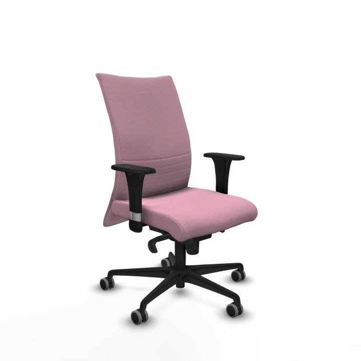 Piqueras y Crespo Albacete confidente sincro bali rosa brazos 1D base nailon ruedas 65mm engomadas