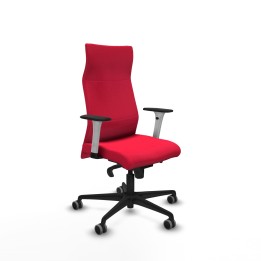 Piqueras y Crespo Albacete dirección sincro bali rojo brazos 1D blancos base nailon ruedas 65 engomadas