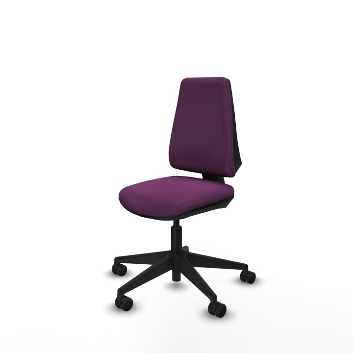 Piqueras y Crespo Elche CP similpiel morado base piramidal ruedas nailon 65mm