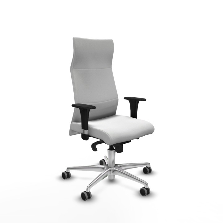 Piqueras y Crespo Albacete dirección sincro bali blanco brazos 1D cromados base aluminio ruedas 65 engomadas