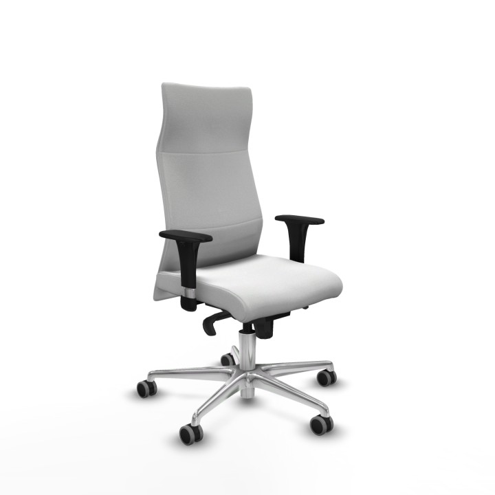 Piqueras y Crespo Albacete XL sincro bali blanco brazos 1D base aluminio ruedas 65mm engomadas