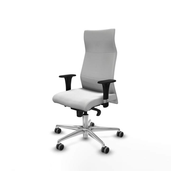 Piqueras y Crespo Albacete XL sincro bali blanco brazos 1D base aluminio ruedas 65mm engomadas