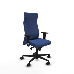 Piqueras y Crespo Albacete XL sincro bali azul marino brazos 1D base nailon ruedas 65 mm nailon