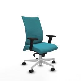 Piqueras y Crespo Albacete confidente sincro bali turquesa brazos 2D base blanca ruedas 65 mm nailon