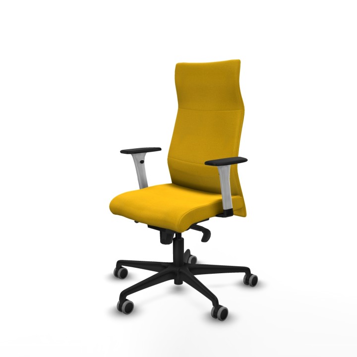 Piqueras y Crespo Albacete dirección sincro bali amarillo brazos 1D blancos base nailon ruedas 65 engomadas