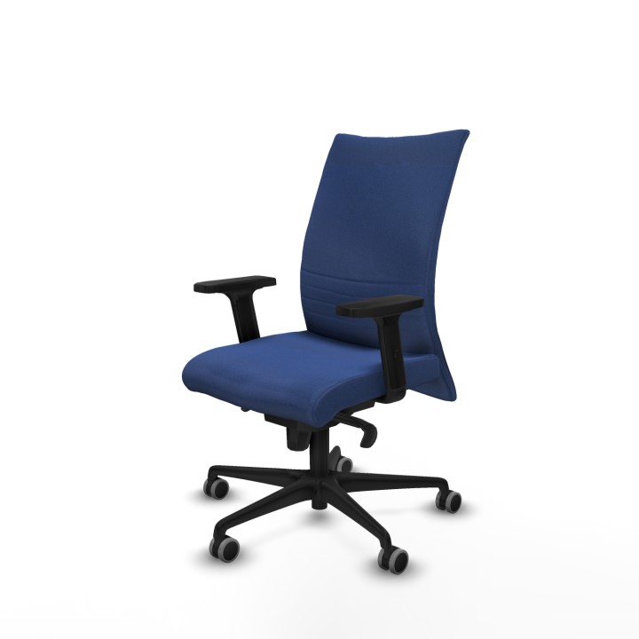 Piqueras y Crespo Albacete confidente sincro bali azul marino brazos 2D base nailon ruedas 65mm engomadas