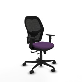 Piqueras y Crespo Jorquera traslack malla negra bali morado brazos 1D base nailon ruedas 65mm nailon