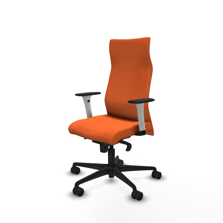Piqueras y Crespo Albacete dirección sincro bali naranja brazos 1D blancos base nailon ruedas 65 nailon