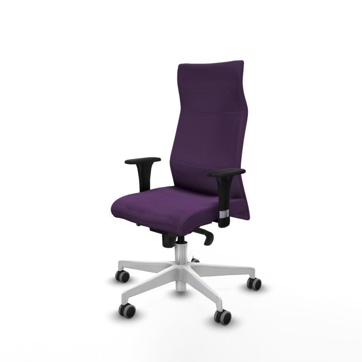 Piqueras y Crespo Albacete XL sincro bali morado brazos 1D base blanca ruedas 65mm engomadas