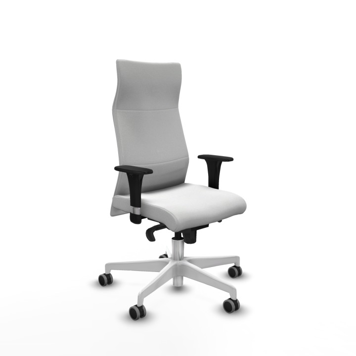 Piqueras y Crespo Albacete dirección sincro bali blanco brazos 1D cromados base blanca ruedas 65 engomadas