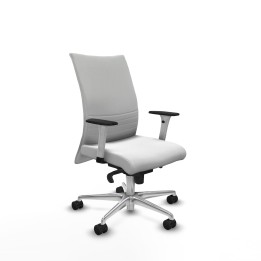 Piqueras y Crespo Albacete confidente sincro bali blanco brazos 1D blancos base aluminio ruedas 65 mm nailon