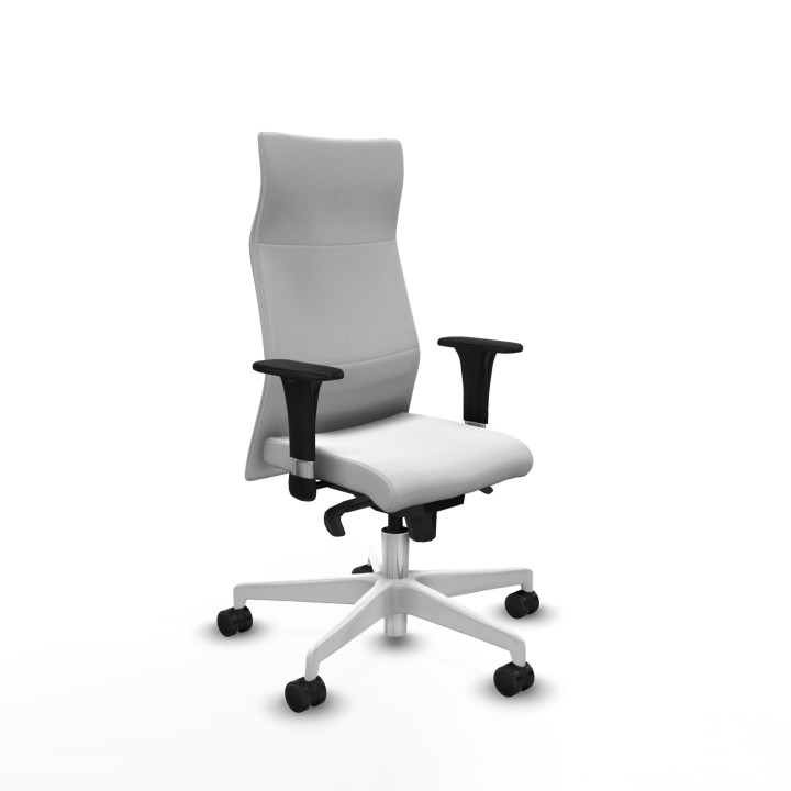 Piqueras y Crespo Albacete XL sincro bali blanco brazos 1D base blanca ruedas 65 mm nailon