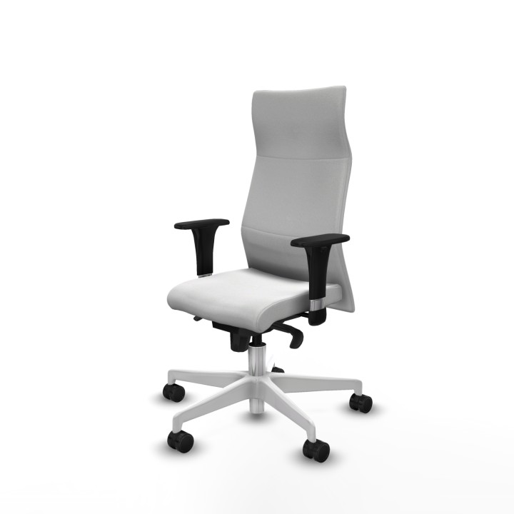 Piqueras y Crespo Albacete XL sincro bali blanco brazos 1D base blanca ruedas 65 mm nailon