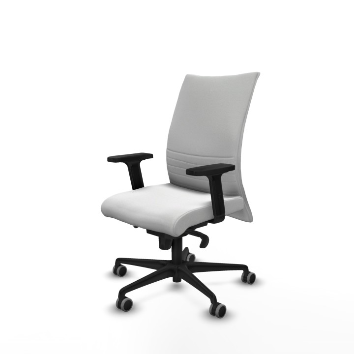 Piqueras y Crespo Albacete confidente sincro bali blanco brazos 2D base nailon ruedas 65mm engomadas