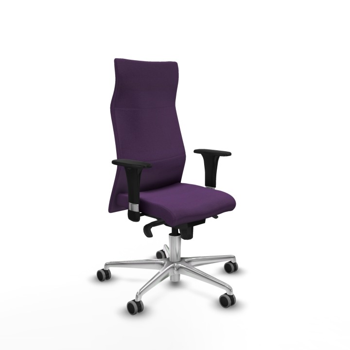 Piqueras y Crespo Albacete XL sincro bali morado brazos 1D base aluminio ruedas 65mm engomadas