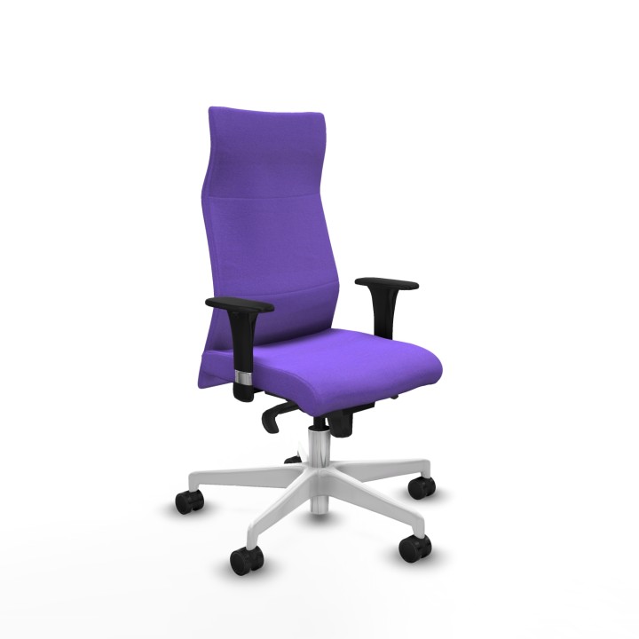 Piqueras y Crespo Albacete XL sincro bali lila brazos 1D base blanca ruedas 65 mm nailon