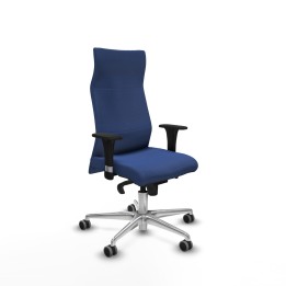 Piqueras y Crespo Albacete XL sincro bali azul marino brazos 1D base aluminio ruedas 65mm engomadas