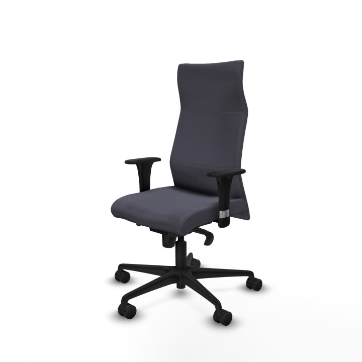 Piqueras y Crespo Albacete dirección sincro bali gris oscuro brazos 1D cromados base nailon ruedas 65 nailon