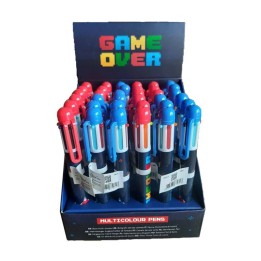 Boligrafo multicolor Game Over