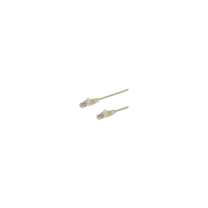 StarTech.com Cable de red CAT6 UTP Delgado con Conectores RJ45 sin Enganches - 1.5M Gris