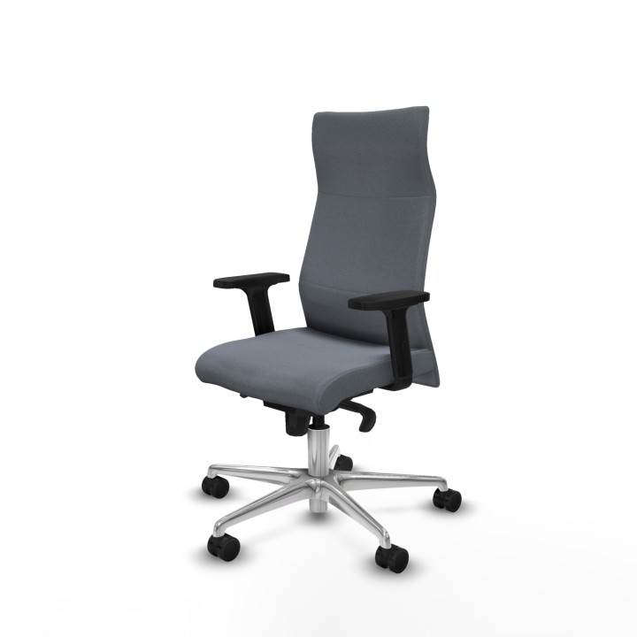 Piqueras y Crespo Albacete dirección sincro bali gris brazos 2D base aluminio ruedas 65 nailon