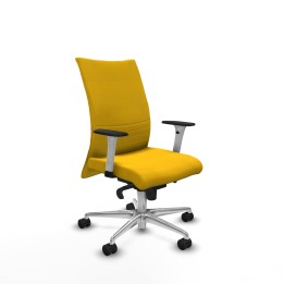 Piqueras y Crespo Albacete confidente sincro bali amarillo brazos 1D blancos base aluminio ruedas 65 mm nailon