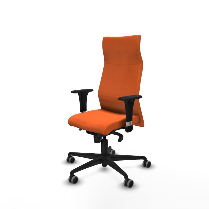 Piqueras y Crespo Albacete XL sincro bali naranja brazos 1D base nailon ruedas 65mm engomadas