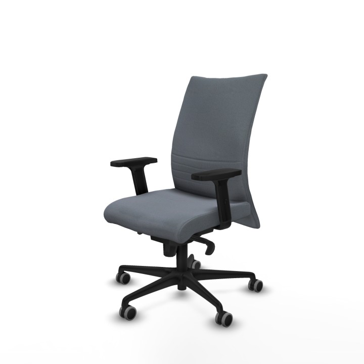 Piqueras y Crespo Albacete confidente sincro bali gris brazos 2D base nailon ruedas 65mm engomadas