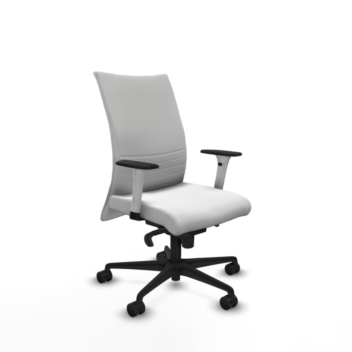 Piqueras y Crespo Albacete confidente sincro bali blanco brazos 1D blancos base nailon ruedas 65 mm nailon