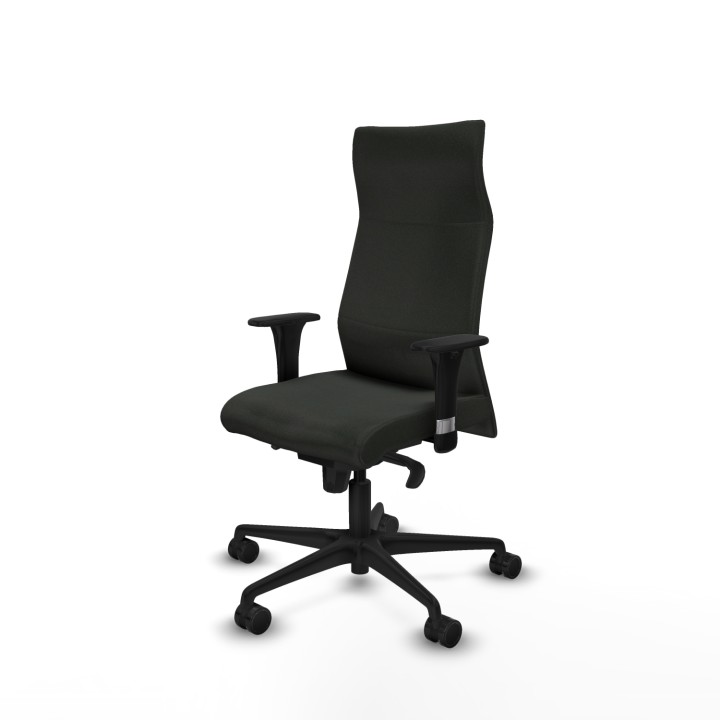 Piqueras y Crespo Albacete dirección sincro bali negro brazos 1D cromados base nailon ruedas 65 nailon
